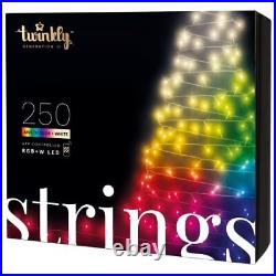 Twinkly Strings App-Controlled LED Christmas Lights with 250 AWW