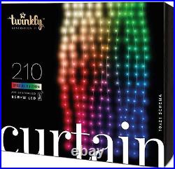Twinkly TWW210SPP Special Edition 210 RGB+White LED Curtain Lights (2 pack)