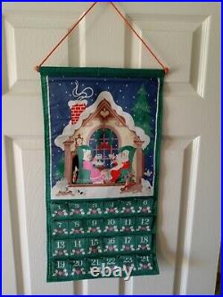 VINTAGE AVON 1987 COUNTDOWN TO CHRISTMAS ADVENT CALENDER With MOUSE NIP