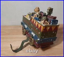 VINTAGE CHRISTMAS EXPRESS TRAIN TOY CAR STOCKING HOLDER 6in. RARE