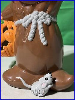 VINTAGE Ceramic Skull Light Pumpkin Mouse Halloween JOL VERY RARE