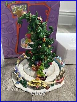 VTG How The Grinch Stole Christmas Rotating Tree Table Decoration