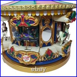 VTG Mr Christmas Animated 1994 Holiday Carousel Merry Go Round Musical 21 Songs