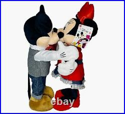 Valentine's Disney 24 in Minnie & Mickey Mouse Greeter Valentine's Set Lot Of 2