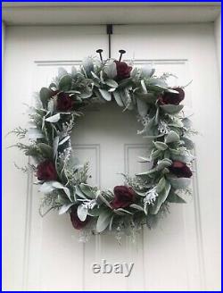 Valentines Wreaths, Winter Wreaths For Front Door, Farmhouse Wreath