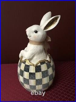 Very Rare- Mackenzie Childs Bunny Surprise /courtley Check Egg
