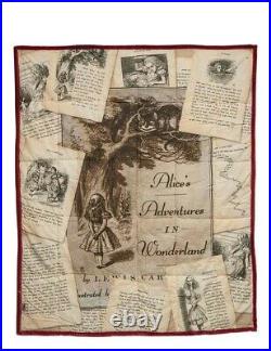Victorian Trading Co Alice in Wonderland Quilt Throw