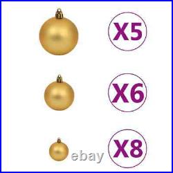 VidaXL Artificial Christmas Tree with LEDs&Ball Set 47.2 230 Branches