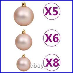 VidaXL Artificial Christmas Tree with LEDs&Ball Set White 25.6