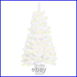 VidaXL Artificial Christmas Tree with LEDs White 35.4 ZN