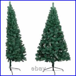 VidaXL Artificial Half Christmas Tree with LEDs&Ball Set Green 82.7 UTB