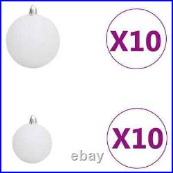 VidaXL Christmas Garland with LEDs&Ball Set Green 65.6' PVC MS