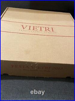 Vietri Old St. Saint Nick 2013 Signed Numbered Festa Bowl New Box