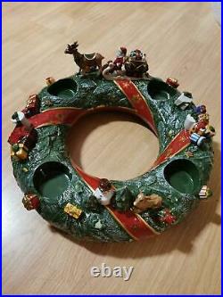 Villeroy & Boch Adventskranz Drm. Ca. 40 cm Advent wreath Santa and reindeer