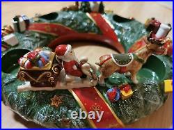 Villeroy & Boch Adventskranz Drm. Ca. 40 cm Advent wreath Santa and reindeer
