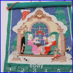 Vintage 1987 Avon Countdown to Christmas Advent Calendar NO MOUSE Holiday Wall