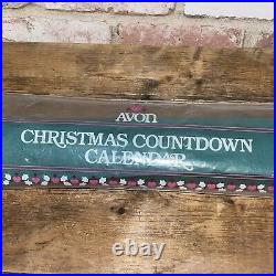 Vintage 1987 Avon Countdown to Christmas Fabric Advent Calendar + Mouse Quilted