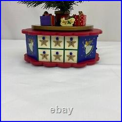 Vintage 1996 Avon Christmas is Coming Musical Advent Christmas Tree Complete