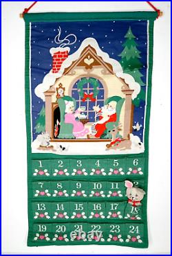 Vintage 80s AVON Christmas Countdown Calendar with Mouse 1987 Unused Hanging NEW
