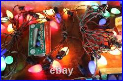 Vintage C9 Size Outdoor Christmas Light Strand 6 Pieces NOMA others Working Cond