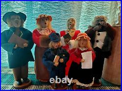 Vintage Christmas Carolers RARE set of 5 Dolls 12