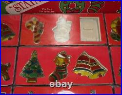 Vintage Christmas Colorful Stained Glass Window Hanging Ornaments