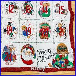 Vintage Christmas Countdown Advent Calendar Handmade