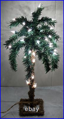 Vintage Christmas Palm Tree Pre-Lit Artificial Tropical Hawaii White Lights 20