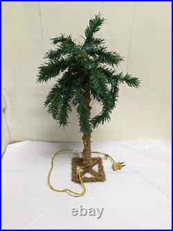 Vintage Christmas Palm Tree Pre-Lit Artificial Tropical Hawaii White Lights 20