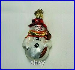 Vintage Christopher Radko Snowman Ornament Christmas