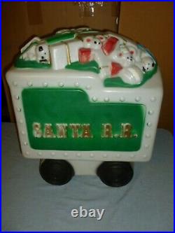 Vintage EMPIRE Blow Mold SANTA R. R. Christmas Presents TRAIN TENDER CAR railroad