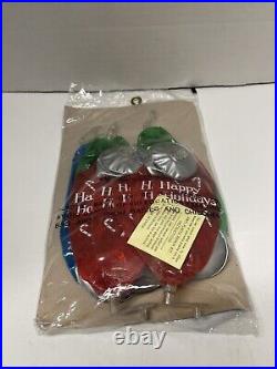 Vintage Fun World Inflatable Five Pack Christmas Ornaments New Sealed RARE