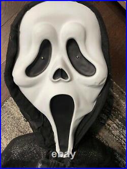 Vintage GIANT 9 FT Ghost Face Hanging Halloween Decoration SUPER RARE