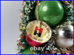 Vintage Holt-Howard Bottle Brush Jeweled Christmas Tree with Original Box