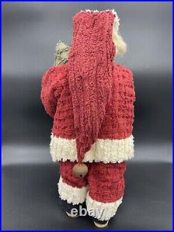Vintage Honey & Me Cloth Christmas Santa Claus Doll 23 By Lisa Liffick 2004