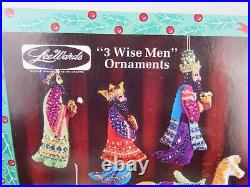 Vintage Lee Wards 3 Three Wise Men Christmas Ornament Felt Kit 14-38449 Complete