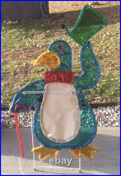 Vintage Mr. Christmas Penguin Colorful Light Sculpture 51 1999 #58971