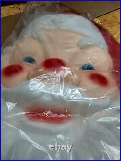 Vintage NEW EMPIRE BLOW Mold Santa Face Head Large 36