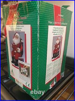 Vintage Rare 80s Animated Christmas Decoration, Santa With Song