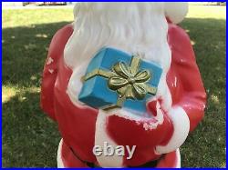 Vtg 1971 Original Empire Santa Clause Blow Mold Christmas Light-Up Yard Decor