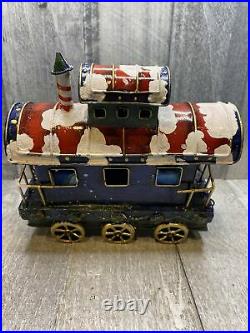 Vtg Christmas Express Stocking Holder Caboose Train Xmas Holiday Rare