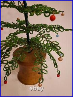 WESTRIM MINI CHRISTMAS TREE GLASS BEADED PREASSEMBLED minitree 16 TALL VINTAGE