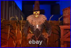 Wait 4 It! 2024 Halloween Prop 8.5' Animatronic Flame Fire Scarecrow (pre Sale)