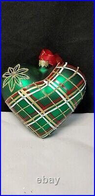 Waterford 2017 Holiday Heirlooms Waterford Nostalgic Plaid Heart ornament Boxed