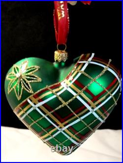 Waterford 2017 Holiday Heirlooms Waterford Nostalgic Plaid Heart ornament Boxed