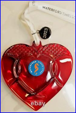 Waterford 2023 Times Square The Gift of Love Heart Ornament #1061927 Boxed withtag