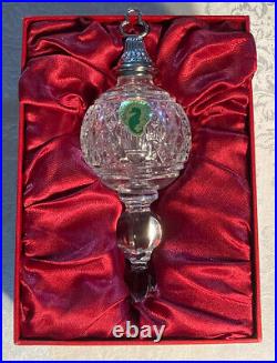 Waterford Crystal Sheelin Spire Christmas Ornament 2007 original box & hanger