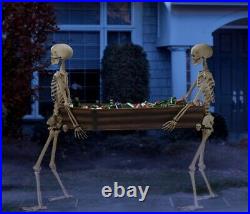 Way to Celebrate Halloween Skeleton Duo Carrying Coffin 5' Decorations