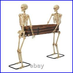 Way to Celebrate Halloween Skeleton Duo Carrying Coffin, 5 SHIPS TODAY GET IN 3