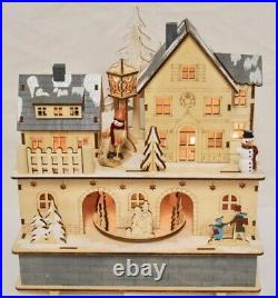 Weihnachtshaus (Christmas House) HGD Wood & Glass Design / Music Box /Germany